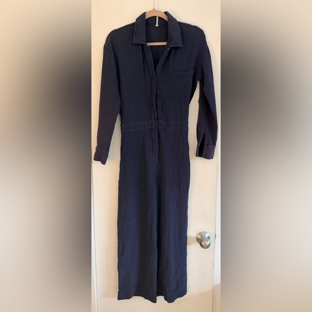 Young Fabulous & Broke Dark Blue Jumpsuit